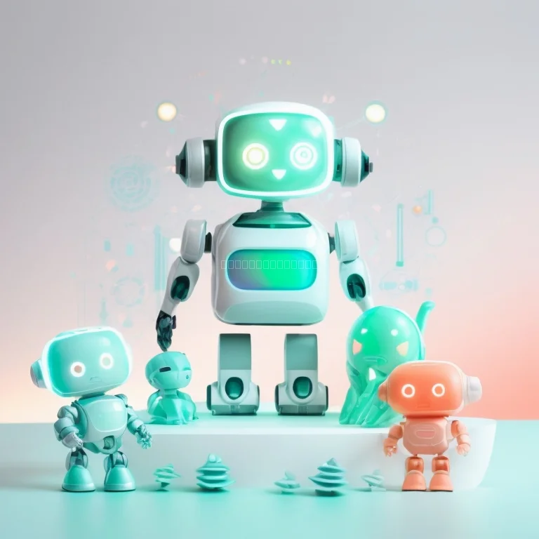 子どもがAI玩具と遊んでいる様子